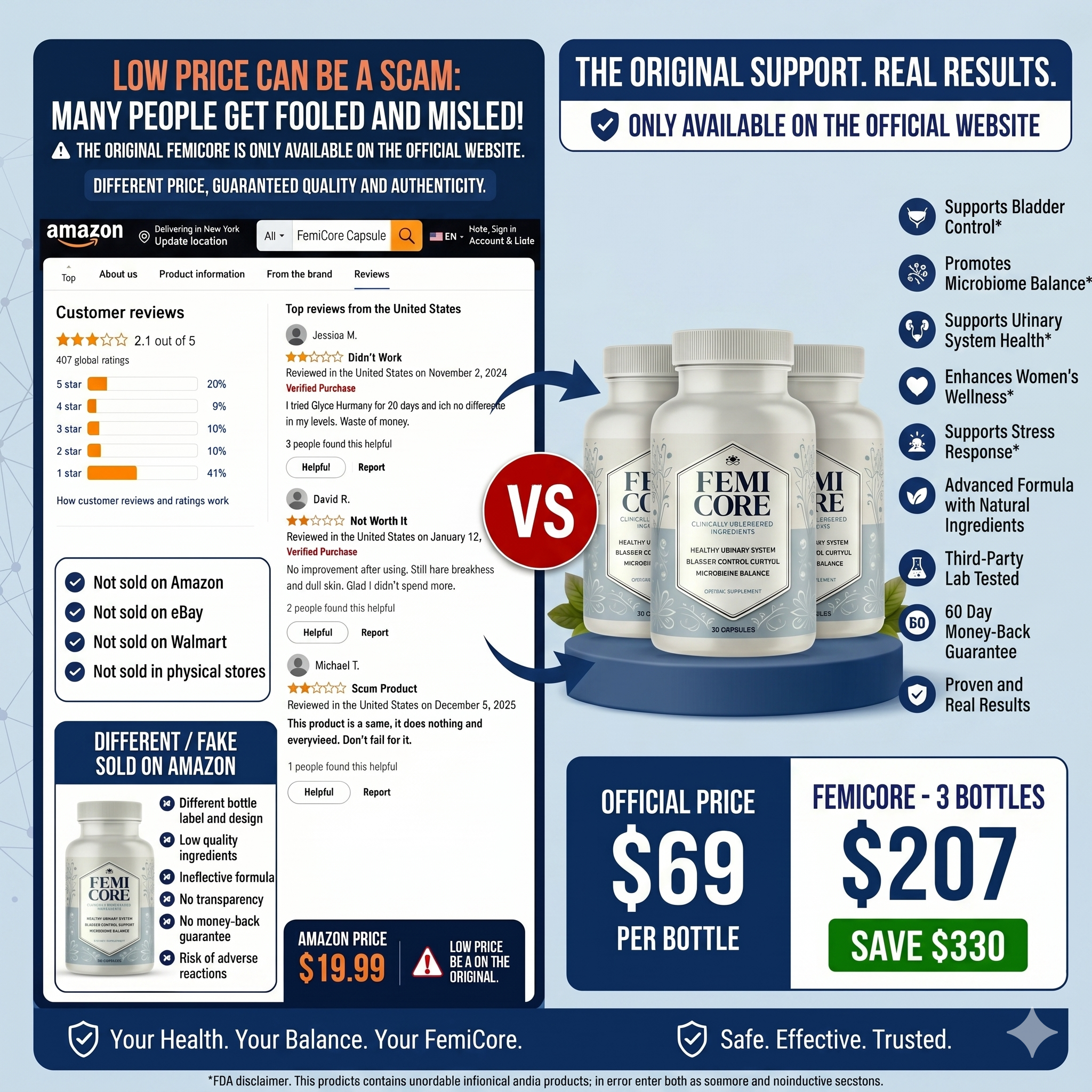 Femicore user expectations and satisfaction metrics breakdown