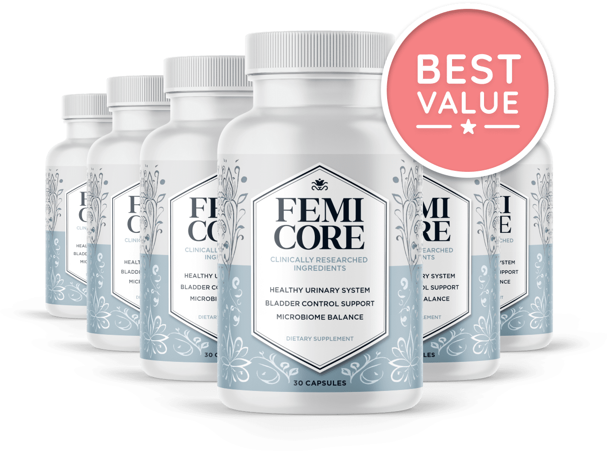 Femicore supplement pricing — 6-bottle best value pack